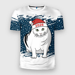 Футболка спортивная мужская Кот Бендер - 2026, цвет: 3D-принт