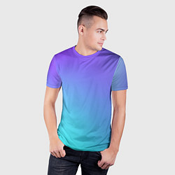 Футболка спортивная мужская Color multi-colored gradient, цвет: 3D-принт — фото 2