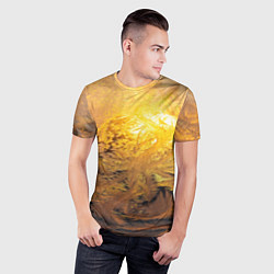 Футболка спортивная мужская Зимний закат, цвет: 3D-принт — фото 2