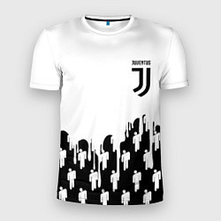 Мужская спорт-футболка Ювентус краски люди