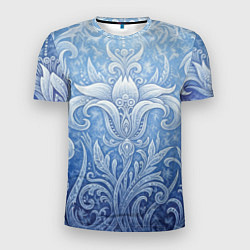 Футболка спортивная мужская Ледяной цветочный орнамент, цвет: 3D-принт