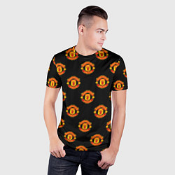 Футболка спортивная мужская Manchester United Pattern, цвет: 3D-принт — фото 2