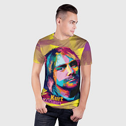 Футболка спортивная мужская Kurt Cobain: Abstraction, цвет: 3D-принт — фото 2