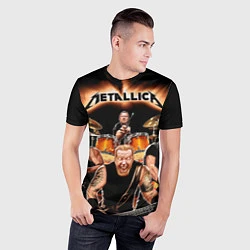 Футболка спортивная мужская Metallica Band, цвет: 3D-принт — фото 2