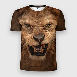 Мужская спорт-футболка Взгляд льва