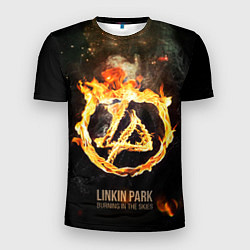 Футболка спортивная мужская Linkin Park: Burning the skies, цвет: 3D-принт
