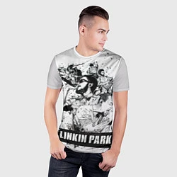 Футболка спортивная мужская Linkin Park, цвет: 3D-принт — фото 2