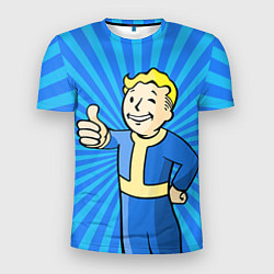 Футболка спортивная мужская Fallout Blue, цвет: 3D-принт