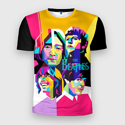Мужская спорт-футболка The Beatles: Poly-art