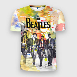 Футболка спортивная мужская The Beatles: Colour Spray, цвет: 3D-принт