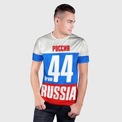 Футболка спортивная мужская Russia: from 44, цвет: 3D-принт — фото 2