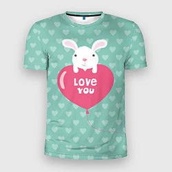 Мужская спорт-футболка Rabbit: Love you