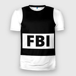 Футболка спортивная мужская Бронежилет FBI, цвет: 3D-принт