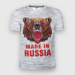 Футболка спортивная мужская Bear: Made in Russia, цвет: 3D-принт