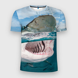 Мужская спорт-футболка Хищная акула