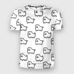 Мужская спорт-футболка Undertale Annoying dog white