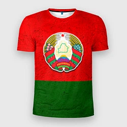 Футболка спортивная мужская Герб Беларуси, цвет: 3D-принт