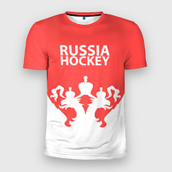 Мужская спорт-футболка Russia Hockey