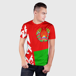 Футболка спортивная мужская Патриот Беларуси, цвет: 3D-принт — фото 2