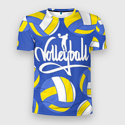 Футболка спортивная мужская Волейбол 6, цвет: 3D-принт