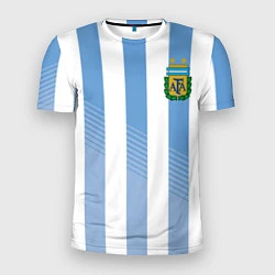Футболка спортивная мужская Сборная Аргентины: ЧМ-2018, цвет: 3D-принт