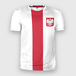 Мужская спорт-футболка Сборная Польши по футболу
