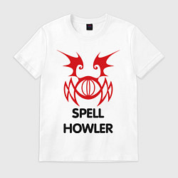 Футболка хлопковая мужская Dark Elf Mage - Spell Howler, цвет: белый