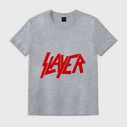 Футболка хлопковая мужская Slayer, цвет: меланж