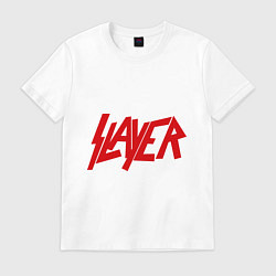 Футболка хлопковая мужская Slayer, цвет: белый