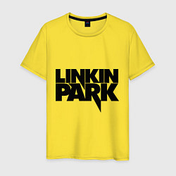Футболка хлопковая мужская Linkin Park, цвет: желтый