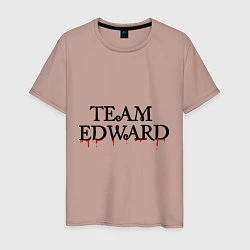 Футболка хлопковая мужская Edward team, цвет: пыльно-розовый