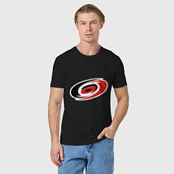 Футболка хлопковая мужская Carolina Hurricanes, цвет: черный — фото 2