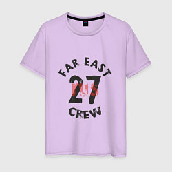 Футболка хлопковая мужская Far East 27 Crew цвета лаванда — фото 1