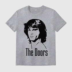 Футболка хлопковая мужская The Doors, цвет: меланж