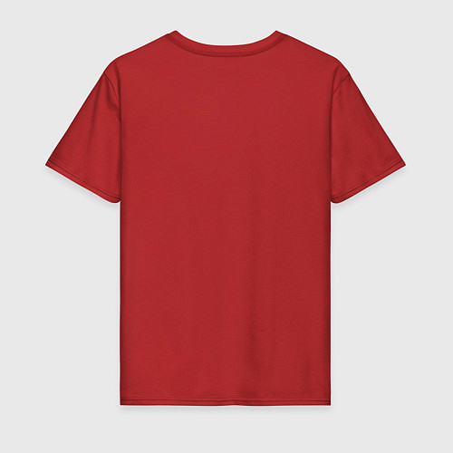 Мужская футболка Скелет-байкер / Красный – фото 2