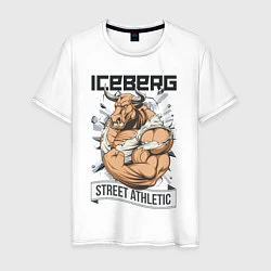 Футболка хлопковая мужская Bull | Iceberg, цвет: белый