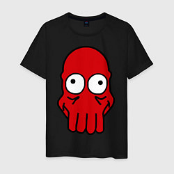 Футболка хлопковая мужская Dr. Zoidberg Face, цвет: черный