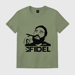 Футболка хлопковая мужская FIdel, цвет: авокадо