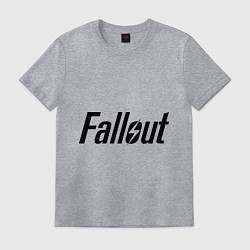 Футболка хлопковая мужская Fallout, цвет: меланж