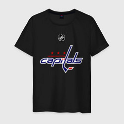 Футболка хлопковая мужская Washington Capitals: Ovechkin 8, цвет: черный