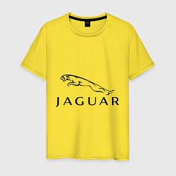 Футболка хлопковая мужская Jaguar, цвет: желтый