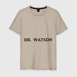 Футболка хлопковая мужская Dr. Watson, цвет: миндальный