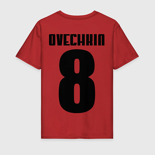 Мужская футболка Washington Capitals: Ovechkin / Красный – фото 2