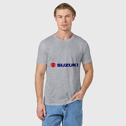 Футболка хлопковая мужская Suzuki, цвет: меланж — фото 2