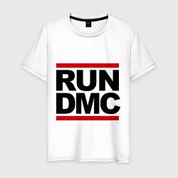 Футболка хлопковая мужская Run DMC, цвет: белый