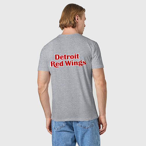 Мужская футболка Detroit Red Wings / Меланж – фото 4