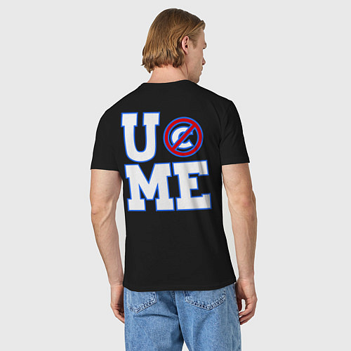 Мужская футболка WWE Never Give Up / Черный – фото 4