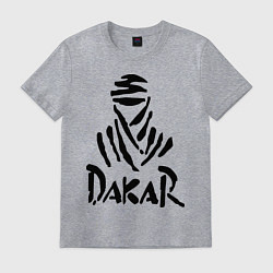 Футболка хлопковая мужская Rally Dakar, цвет: меланж