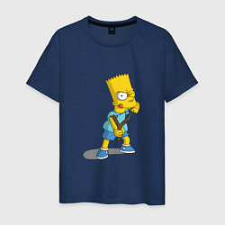 Футболка хлопковая мужская Bad Bart, цвет: тёмно-синий