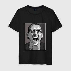 Футболка хлопковая мужская Bennington Mono, цвет: черный